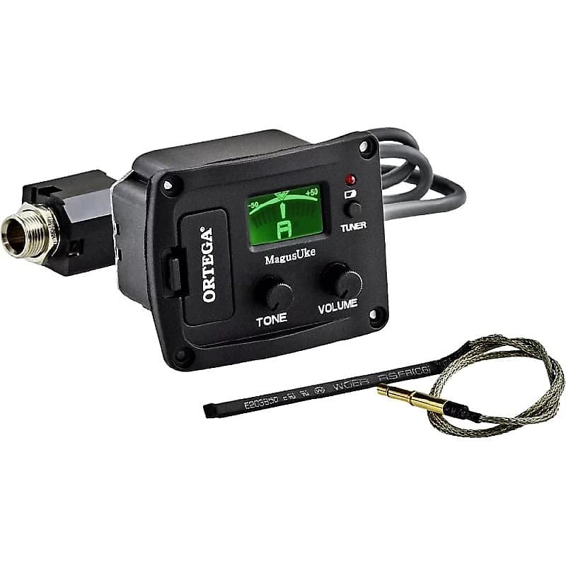 Sistemas de ukelele MagusUke de Ortega Guitars Sistema de preamplificador de ukelele piezoeléctrico con afinador incorporado